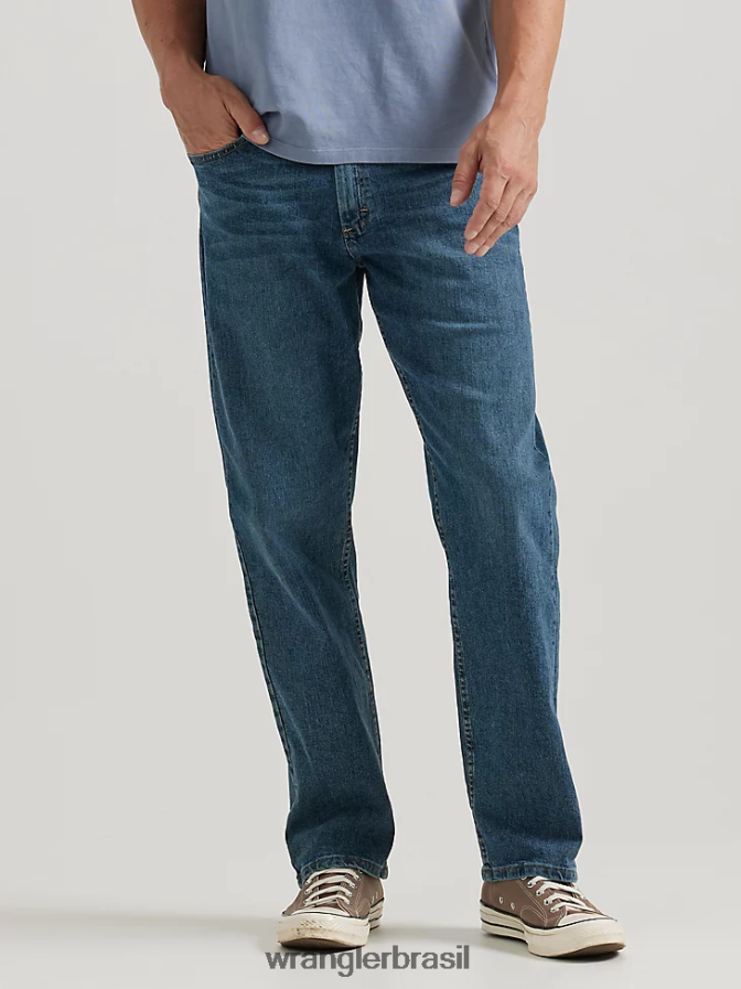 Wrangler calça jeans authentics relax fit comfort flex fumaça (zm3cssm) homens roupas 00LN6N199