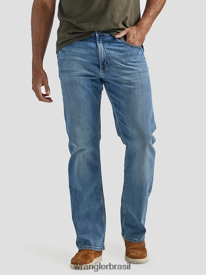 Wrangler calça jeans bootcut relaxada e autêntica correnteza (10zm4rbrp) homens roupas 00LN6N122
