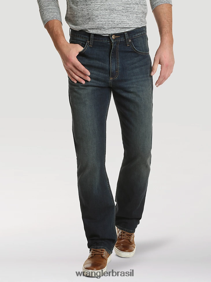 Wrangler calça jeans bootcut relaxada e autêntica estrada de terra (10zm4rbrd) homens roupas 00LN6N121