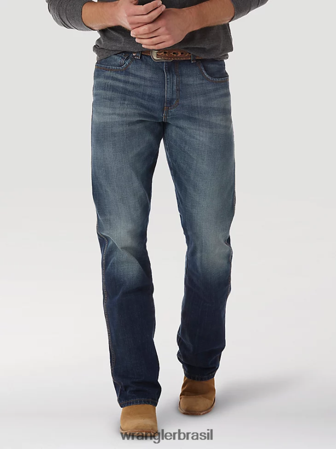 Wrangler calça jeans bootcut retrô relaxada lavagem jh (wrt20jh) homens roupas 00LN6N38