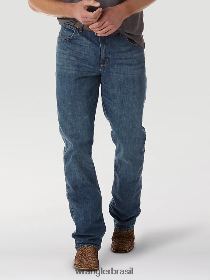 Wrangler calça jeans bootcut retrô relaxada tb lavar (wrt20tb) homens roupas 00LN6N42