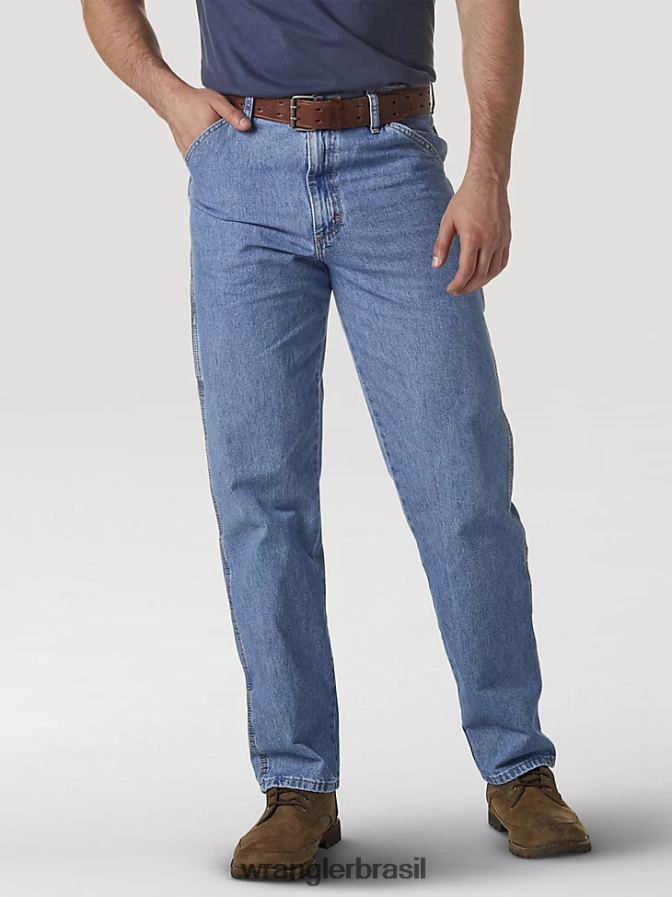 Wrangler calça jeans carpinteiro resistente índigo vintage (32001vi) homens roupas 00LN6N162