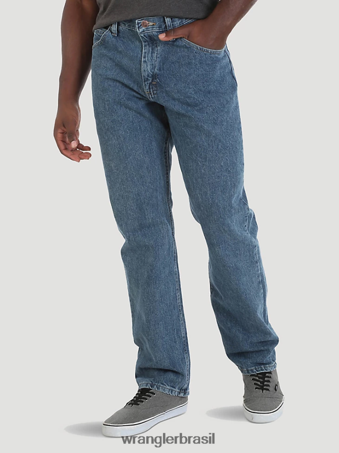 Wrangler calça jeans de algodão autêntica e relaxada pedra vintage (10zm200vs) homens roupas 00LN6N111