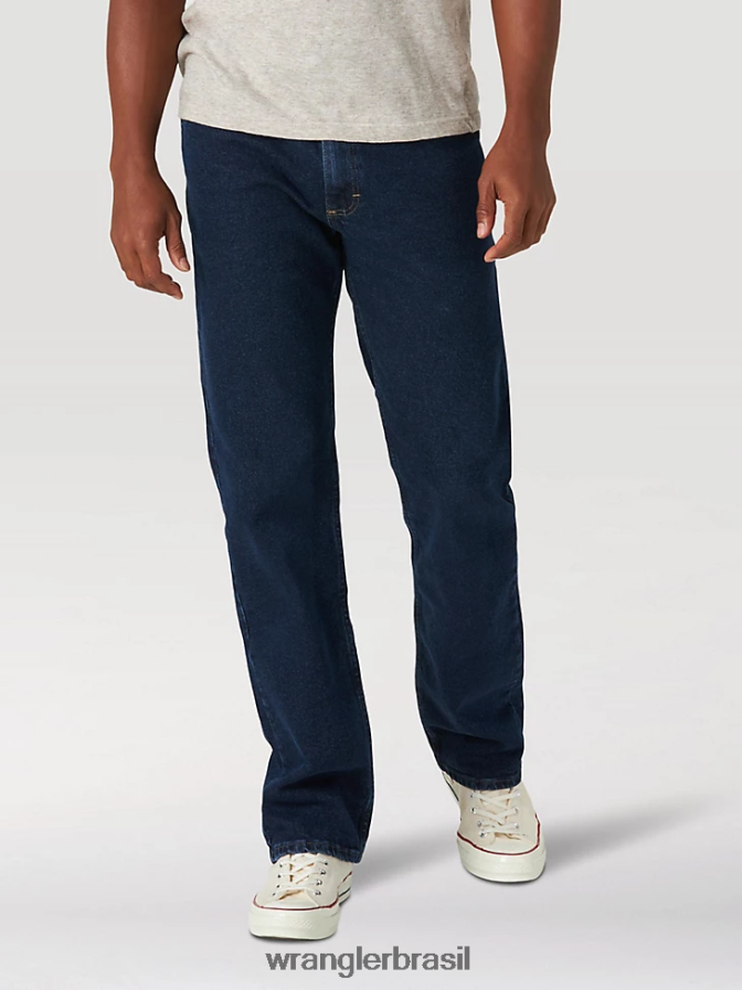 Wrangler calça jeans flex regular fit autêntica meia-noite (10zm100mf) homens roupas 00LN6N133