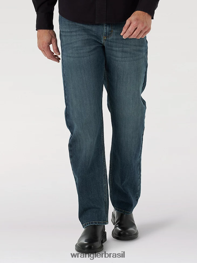 Wrangler calça jeans flex relaxada marinho (mgw15ma) homens roupas 00LN6N172