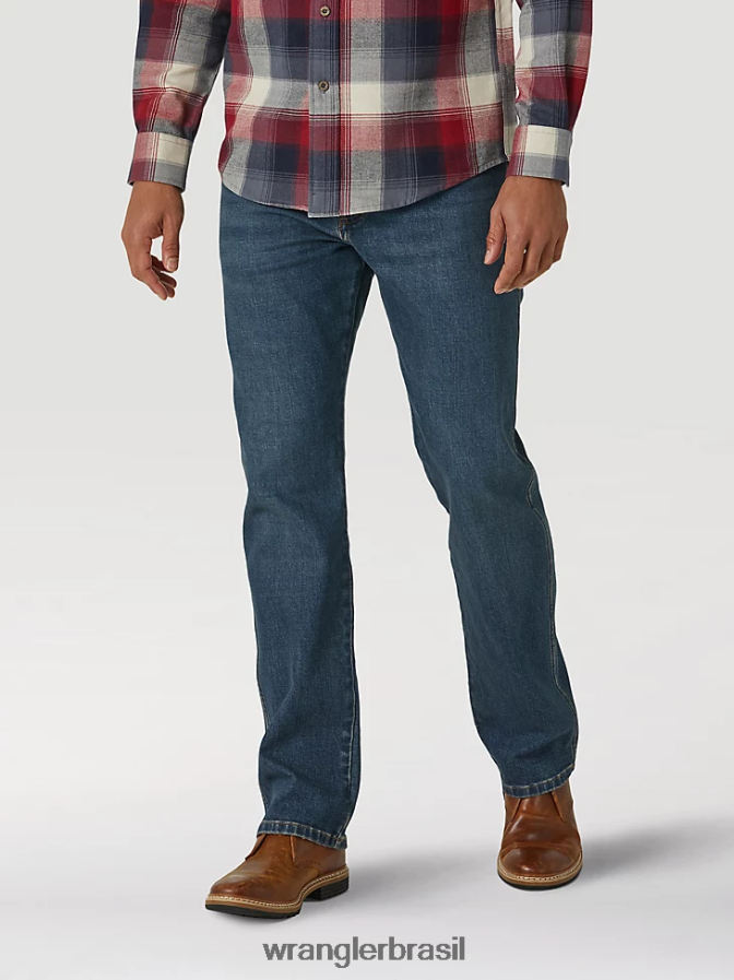 Wrangler calça jeans flex weather qualquer coisa slim fit reta bronco (mgw88bo) homens roupas 00LN6N178