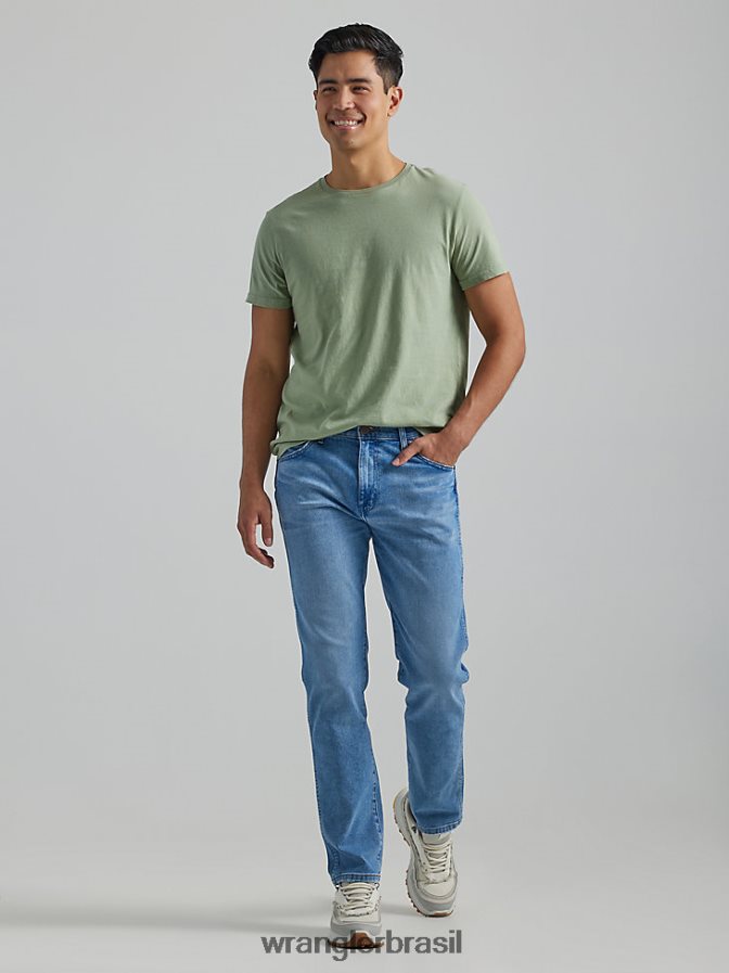 Wrangler calça jeans larga larston toque legal (112335485) homens roupas 00LN6N60