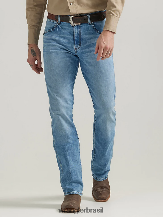 Wrangler calça jeans retrô slim fit código (112330335) homens roupas 00LN6N12