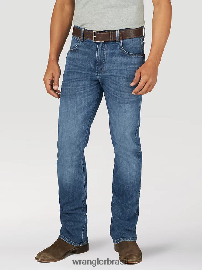 Wrangler calça jeans retrô slim fit céu noturno (1077mwzns) homens roupas 00LN6N6