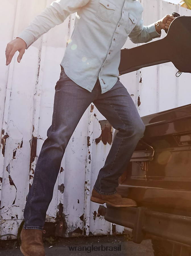 Wrangler calça jeans retrô slim fit com perna reta Cleburn (88mwzcb) homens roupas 00LN6N29