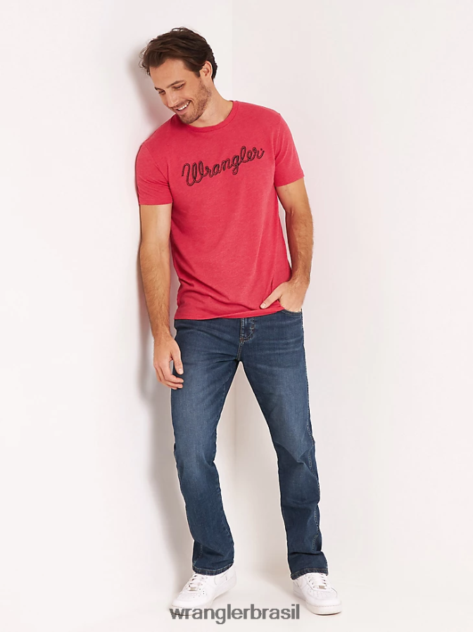 Wrangler calça jeans retrô slim fit com perna reta Portland (88mwzpd) homens roupas 00LN6N22
