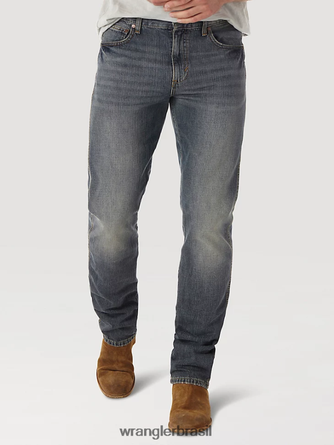 Wrangler calça jeans retrô slim fit com perna reta noite escura (88mwzdk) homens roupas 00LN6N30