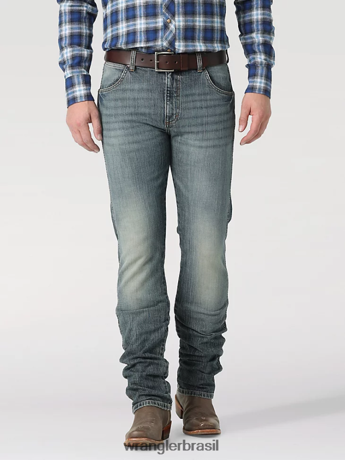 Wrangler calça jeans retrô slim fit com perna reta trecho do cavaleiro das trevas (112318445) homens roupas 00LN6N36