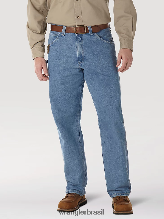 Wrangler carpinteiro de roupas de trabalho riggs índigo vintage (3w020vi) homens roupas 00LN6N157