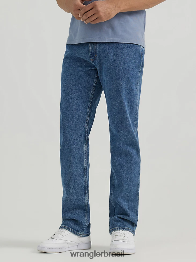 Wrangler cinco estrelas premium denim flex para conforto jeans de ajuste regular crepúsculo azul (96fxvdb) homens roupas 00LN6N138