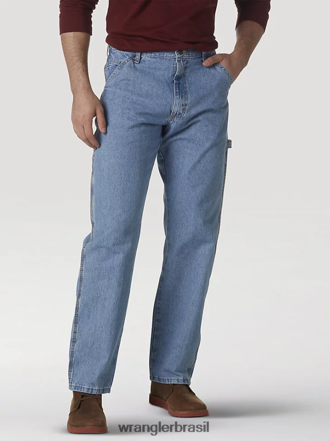 Wrangler jeans carpinteiro alvejante de pedra (mgw40sb) homens roupas 00LN6N95