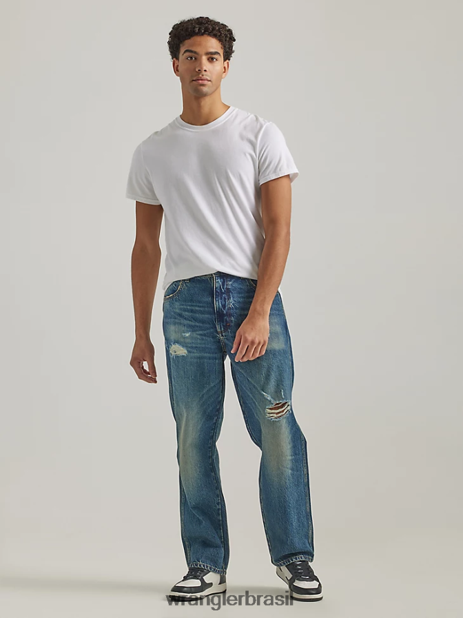 Wrangler jeans folgado destruído Odessa (112332242) homens roupas 00LN6N143