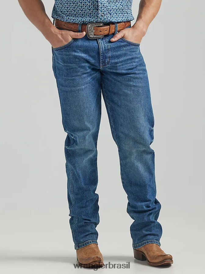 Wrangler o jeans retro premium: slim straight Galloway (112325797) homens roupas 00LN6N75