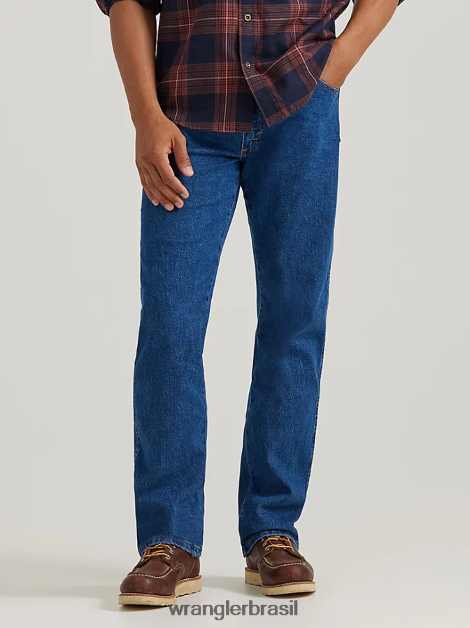 Wrangler série de soluções de conforto jeans com ajuste confortável flex escuro (855waqd) homens roupas 00LN6N109