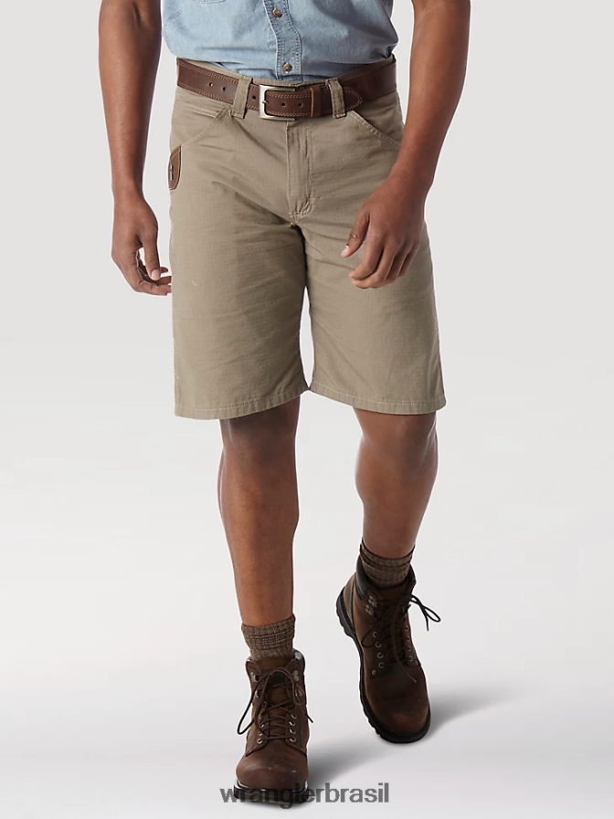 Wrangler Riggs Workwear Técnico Short cáqui escuro (3w345dk) homens roupas 00LN6N592