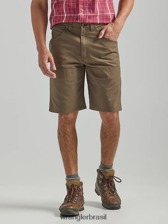 Wrangler Riggs Workwear Utility Shorts Relaxado castanho claro (112325409) homens roupas 00LN6N675