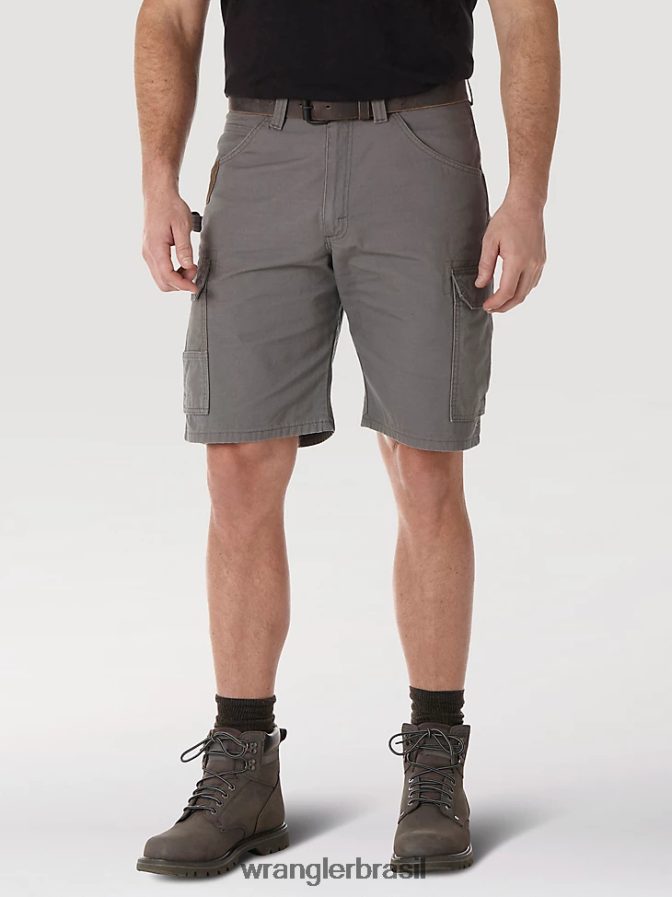 Wrangler Riggs roupa de trabalho ripstop ranger cargo short ardósia (3w360st) homens roupas 00LN6N523