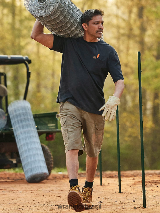 Wrangler Riggs roupa de trabalho ripstop ranger cargo short casca (3w360br) homens roupas 00LN6N522