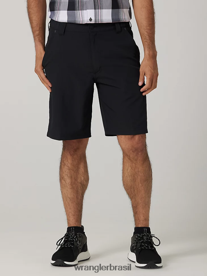 Wrangler cintura elástica de desempenho curto preto azeviche (112336128) homens roupas 00LN6N595