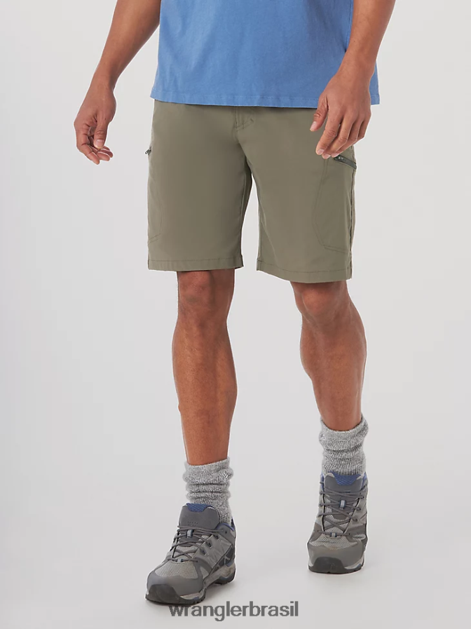 Wrangler short cargo cargo cintura confortável authentics verde terra (10zm980eg) homens roupas 00LN6N568