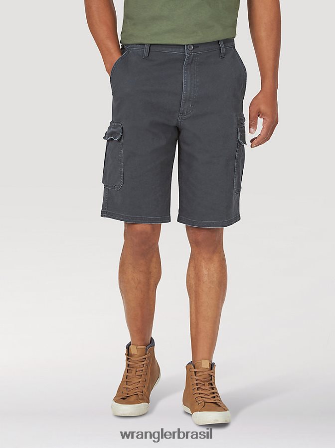 Wrangler short cargo cargo flex sarja caviar (gwsnsca) homens roupas 00LN6N546