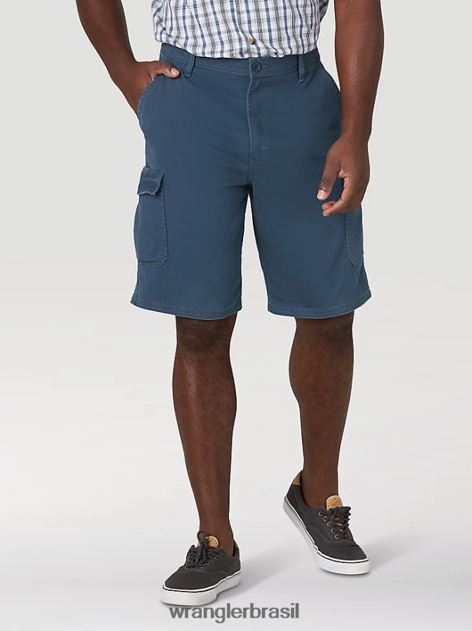 Wrangler short cargo cargo flex sarja marinha da meia-noite (gwsnsmn) homens roupas 00LN6N548
