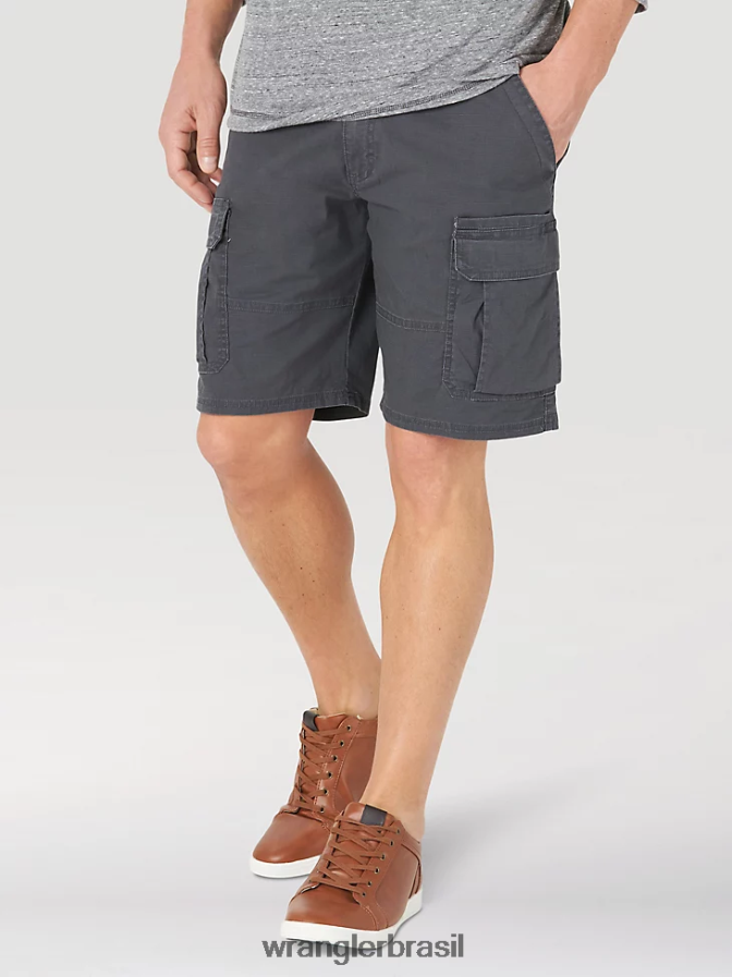 Wrangler short cargo stretch autêntico antracite (10zm6acah) homens roupas 00LN6N559