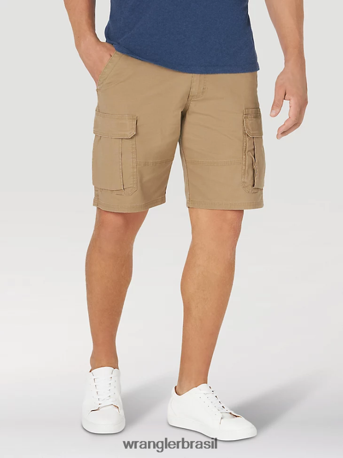 Wrangler short cargo stretch autêntico carvalho petrificado (10zm6acpo) homens roupas 00LN6N563