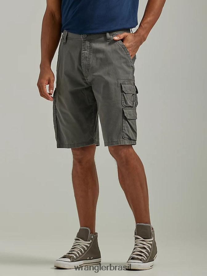 Wrangler short de carga empilhada premium cinco estrelas azeitona monótona (112336364) homens roupas 00LN6N534