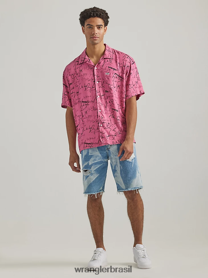 Wrangler short jeans folgado pomar de ossos (112332620) homens roupas 00LN6N582