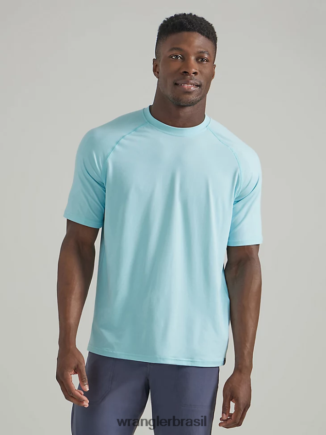 Wrangler camisa de malha de desempenho atg céu (112331266) homens roupas 00LN6N291