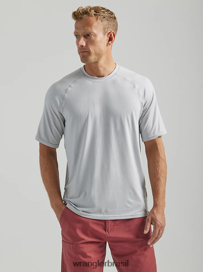 Wrangler camisa de malha de desempenho atg névoa do porto (112331282) homens roupas 00LN6N641
