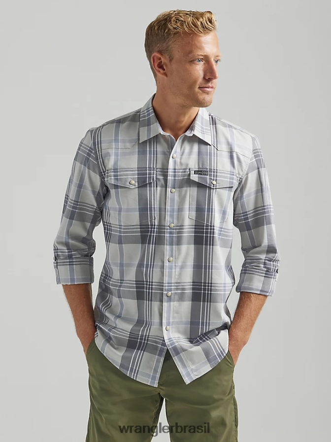Wrangler camisa ocidental atg Rio Gunnison (112331265) homens roupas 00LN6N452