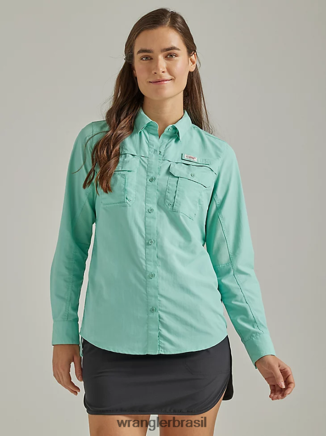 Wrangler camisa atg by angler oceano (112333433) mulheres roupas 00LN6N898