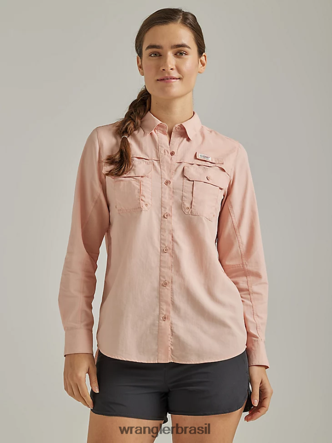 Wrangler camisa atg by angler rosa (112331505) mulheres roupas 00LN6N899