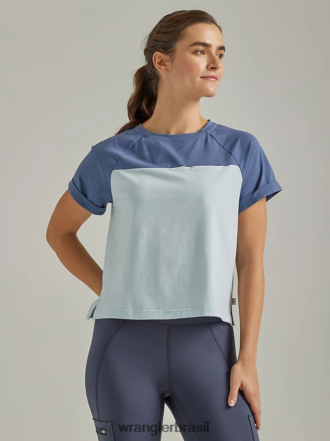 Wrangler camiseta atg by compass índigo vintage (112333846) mulheres roupas 00LN6N875